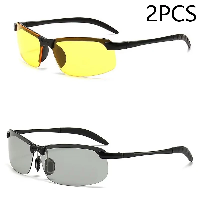 Photochromic Men's Polarized Sports Sunglasses with UV400 Protection