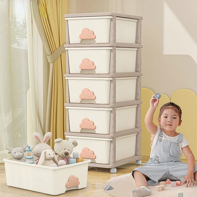 Large Storage Drawer Cabinet For Baby Plastic Children Toy Storage