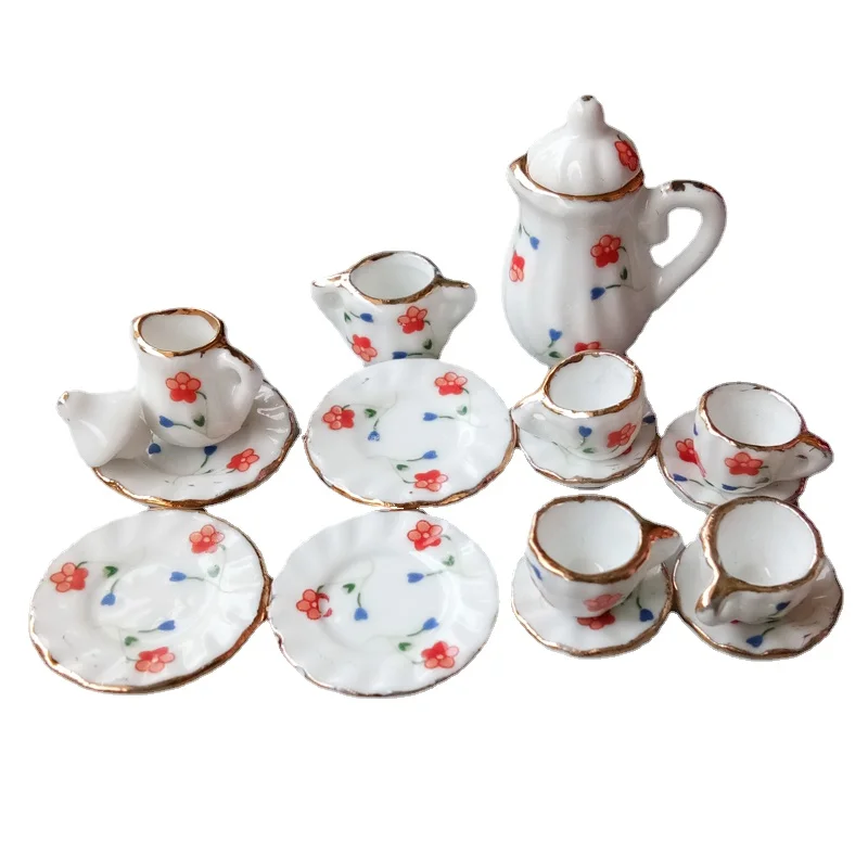 Doll House DIY Decoration Accessories China Tea Pots Cups 1/6 BJD Ob11 Blythe Doll Furniture Accessories doll accessories plush doll accessories dollhouse violin crafts dollhouse christmas lights