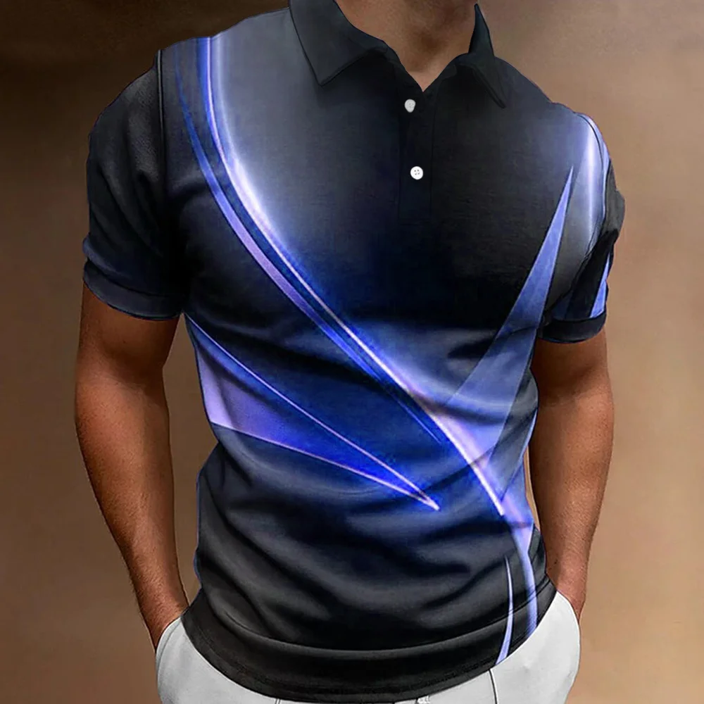 Polo Shirt Fashion Men'S Gradient Line Summer Short Sleeved T-Shirt Casual Daily Lapel Topt-Shirt Striped T-Shirt Men'S Clothing 20 S3da2976219484491bb8692033b73ba5dc Polo Shirt Fashion Men'S Gradient Line Summer Short Sleeved T-Shirt Casual Daily Lapel Topt-Shirt Striped T-Shirt Men'S Clothing