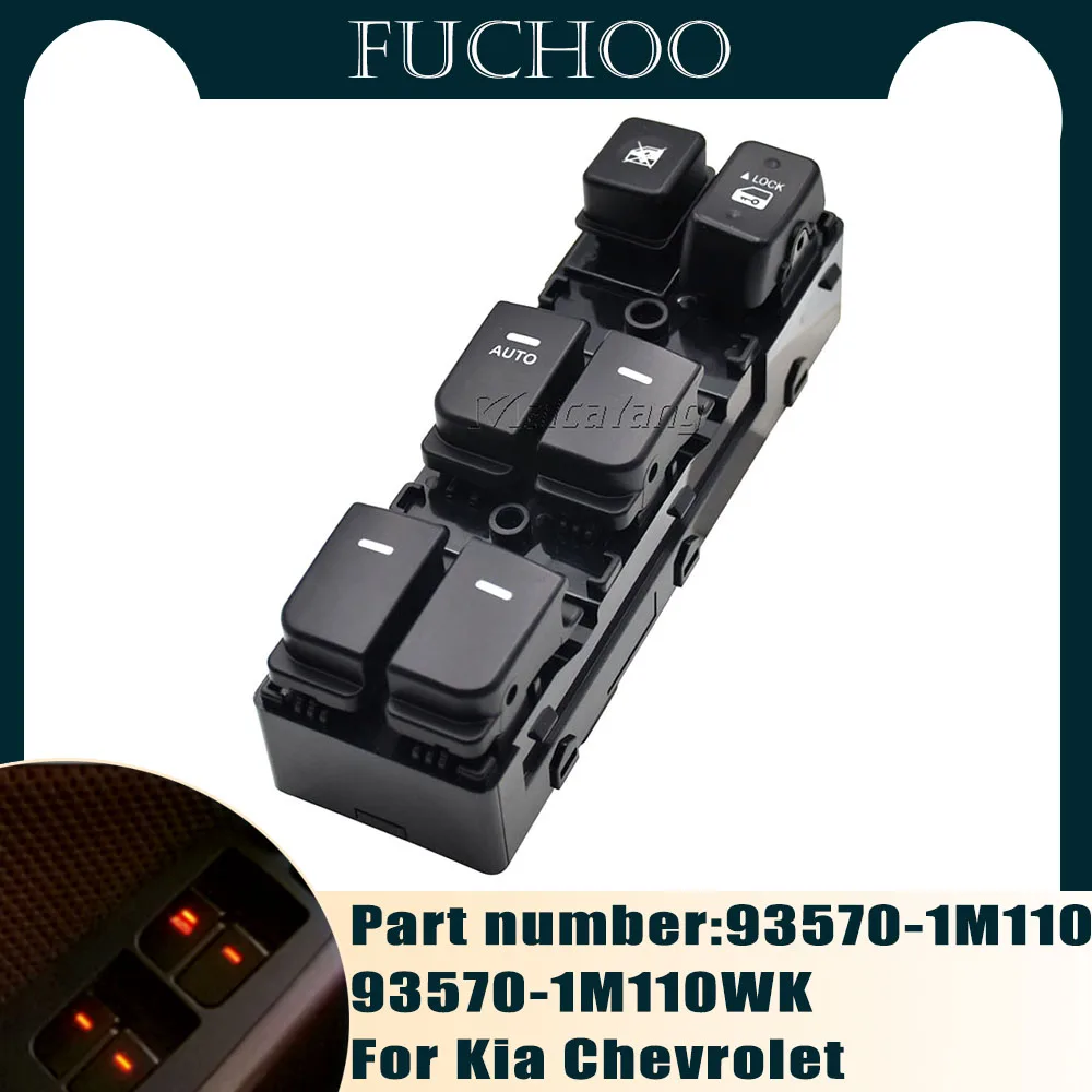 Interruttore Di Controllo Principale Dell'Alzacristallo Elettrico Per Kia Forte Sorento Chevrolet Blazer Tahoe C3500 C2500 K2500 Muslimate