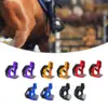 2x Horse Riding Stirrups, Horse Saddle Stirrups, Professional Aluminum English Riding Protection Saddle for Equestrian 2