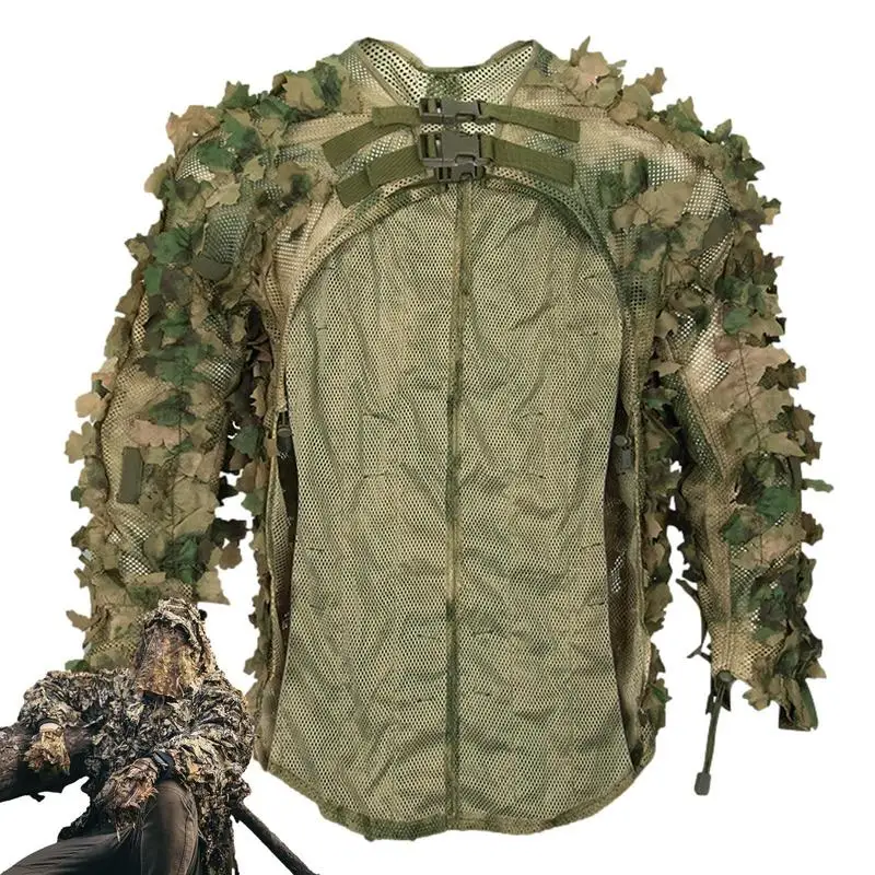 

Ghillie Suit Breathable Womens Hunting Gear Hunting Gear Camouflage Material Woodland Camouflage Jacket & Pants