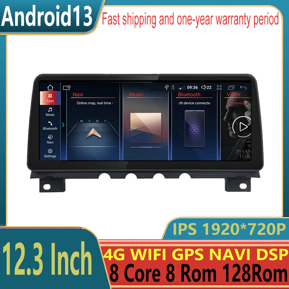 

12.3 inch Android 13 For BMW 7 Series F01 F02 CIC NBT System Car Player Multimedia Radio Stereo GPS Navigation No 2 din DVD