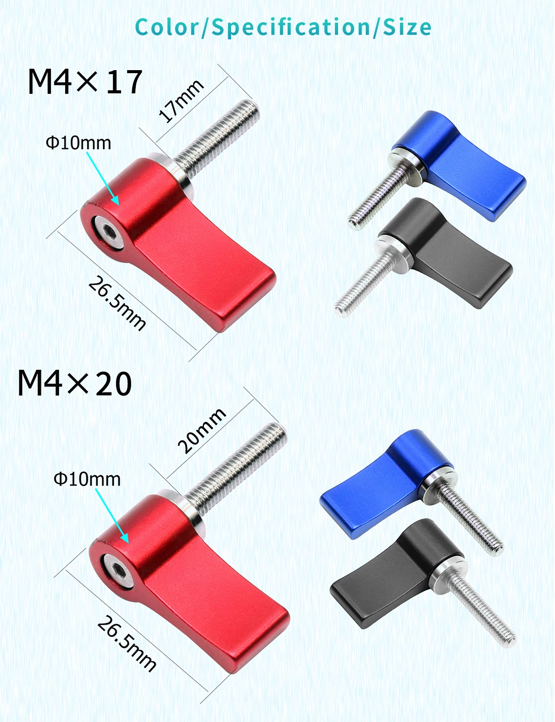 Einstellbar Edelstahl 304 M4 M5 3/8 "Zoll Griff Schraube DSLR Kameras Montage Adapter Wrench Schrauben für Gopro 9 max 8 7 6 5 – Detail 34