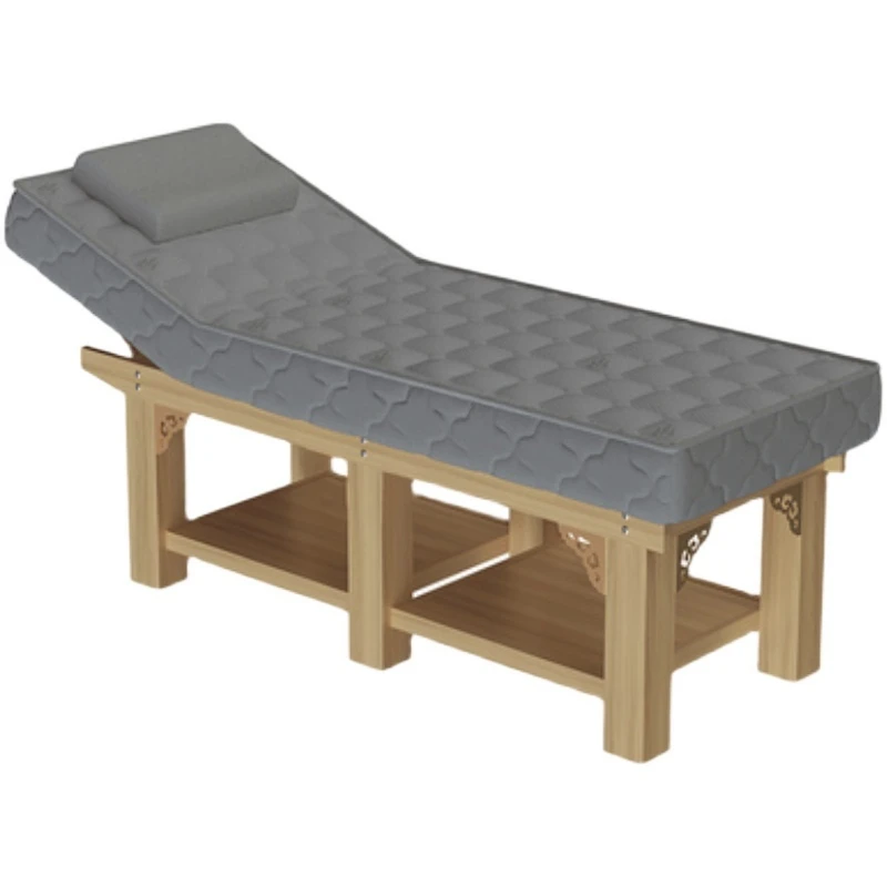 

Beauty Salon Special Household Solid Wood Multi-Functional Massage Couch Physiotherapy Bed Folding Massage Bed