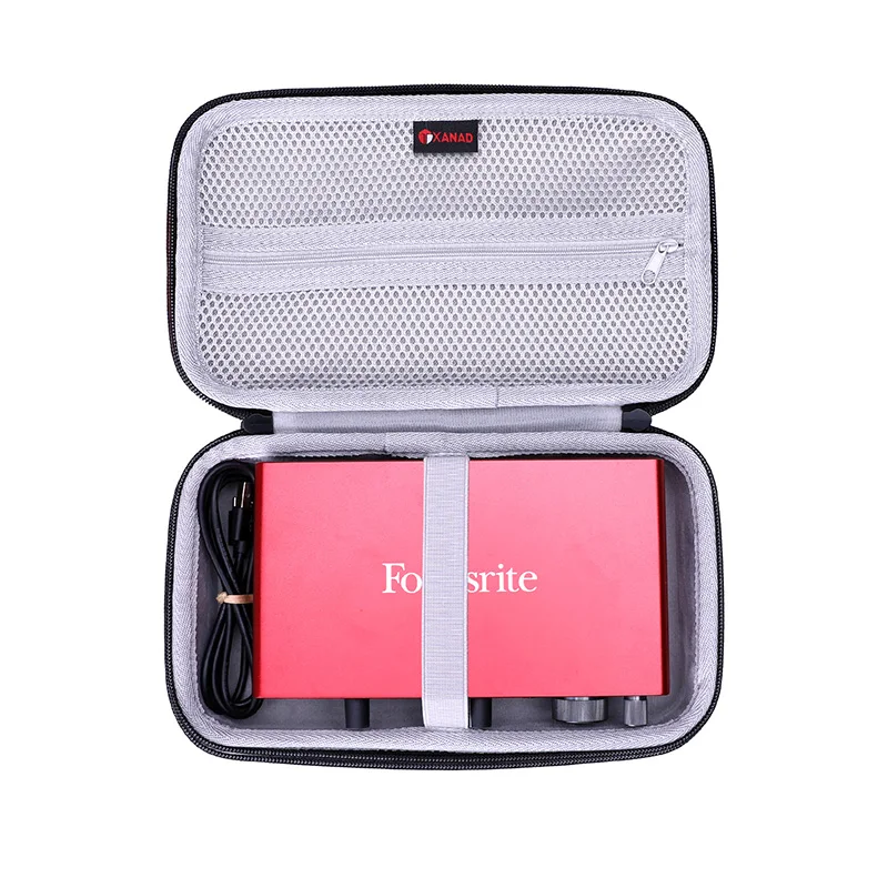 XANAD EVA Hard Case for Focusrite Scarlett 4i4 3rd Gen Protective Box Storage Bag(Case Only) dj controller case,stereo mixer case,moving head light case