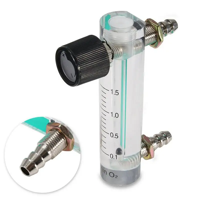 Air Oxygen Gas Flow Meter Flowmeter Caudalimetro Counter Flow Indicator O2 Oxigen Gas Meter Device Switch 0-35L/min 116mm