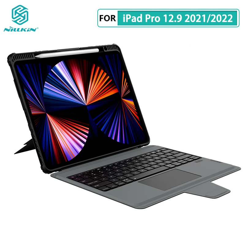 Nillkin For Ipad Pro 12.9 Case With Bluetooth Keyboard Touch Pad With Pencil Case For Ipad Pro