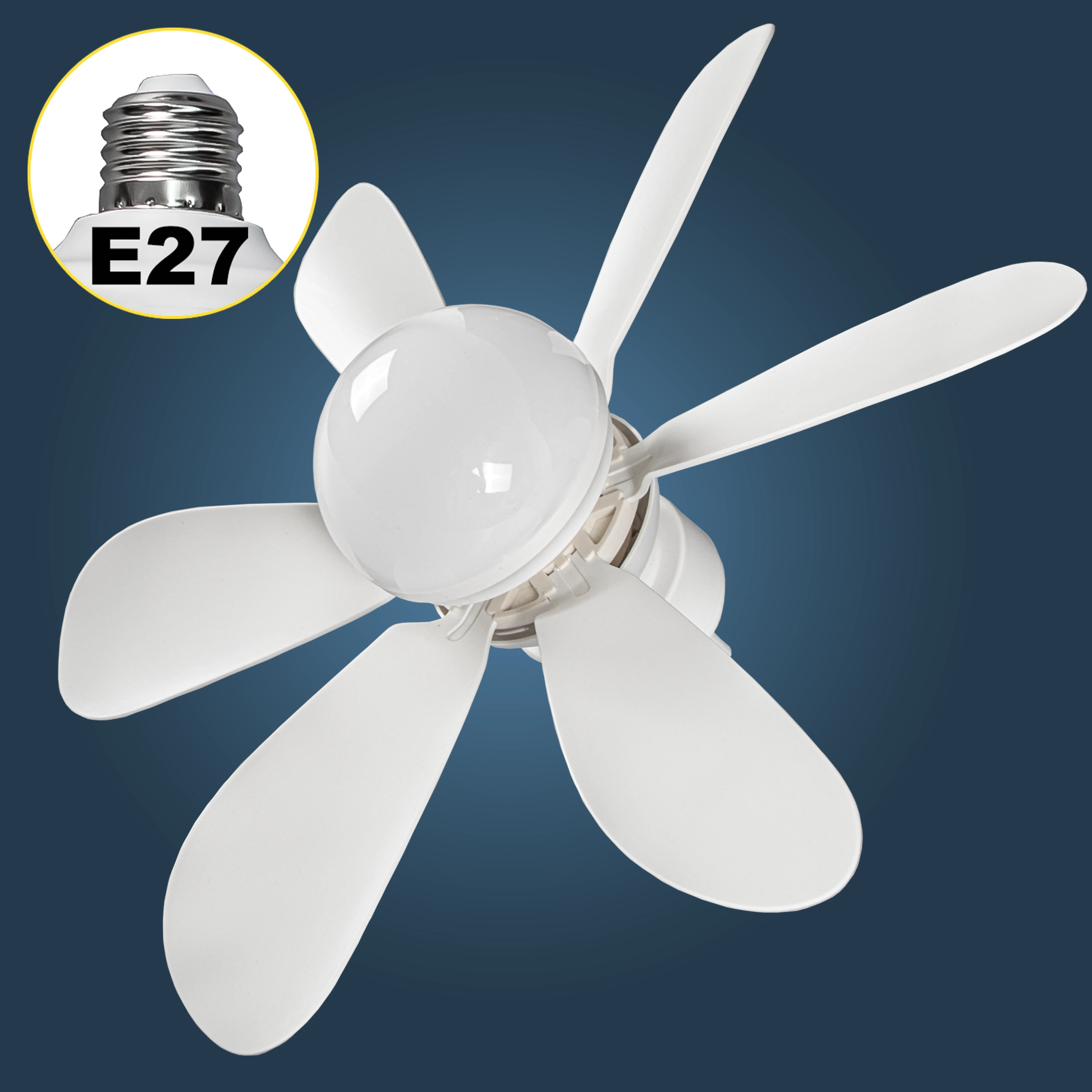 E27 Remote Control Large Size Fan Lamp with LED Lights Dimmable Mount Light Ceiling Fans for Bedroom Living Room