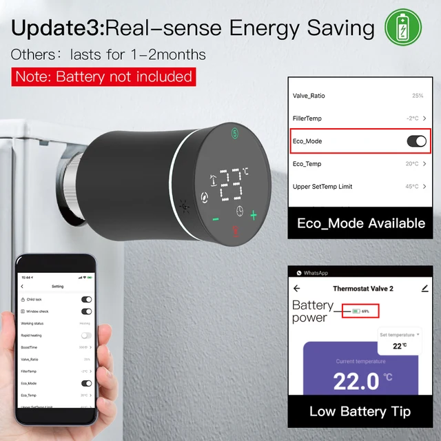 MoesHouse ZigBee3.0 TRV Tuya nowy zawór siłownika grzejnika inteligentny programowalny termostat sterowanie grzałką temperatury Alexa Google sterowanie głosowe zdalne sterowanie aplikacjami 5