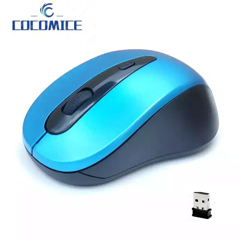Raton Gaming Inalambrico Mouse Wireless Mouse Per Computer Wireless 2.4Ghz 1600 Dpi Mouse Ergonomico Mouse Ottico Usb Per Pc Laptop