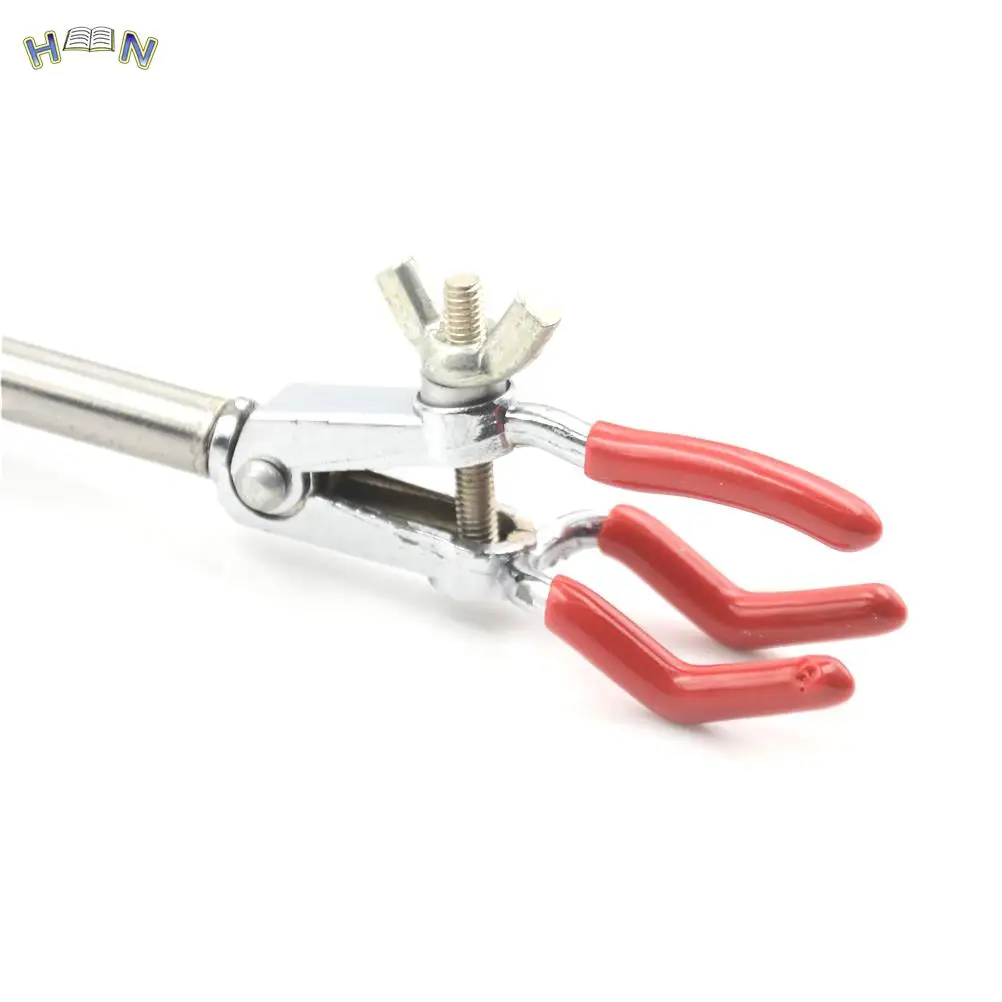 Tube Clamp Holder Clamp Range 0-30mm Lab Single Adjustment Three Prong Extension Flask Clip Laboratory Supplies laboratory clamps