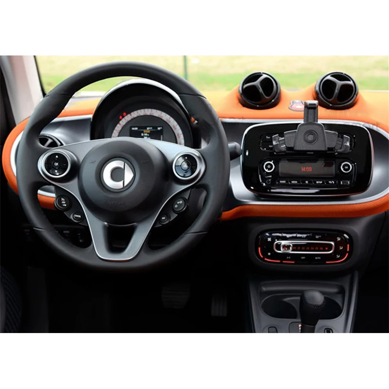 Auto-Schwerkraft-Ladehalterung Navigations-Handyhalter für Mercedes Smart  450 451 453 Fortwo Forfour Innenausstattung