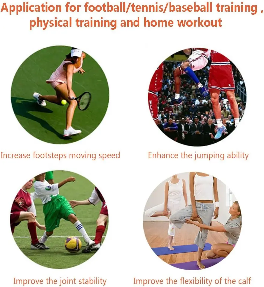 Ankle Resistance Training Speed and Agility Training Tool Ankle Resistance Bands for Football Basketball Taekwondo Yoga Boxing