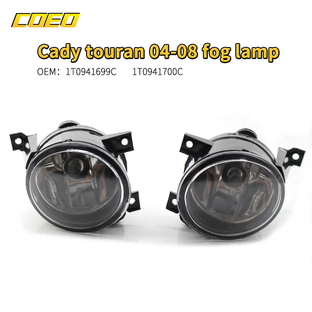Auto Front Bumper Fog Light Lamp Assembly For VW Caddy Touran 2004-2008 1T0941700C 1T0941699C