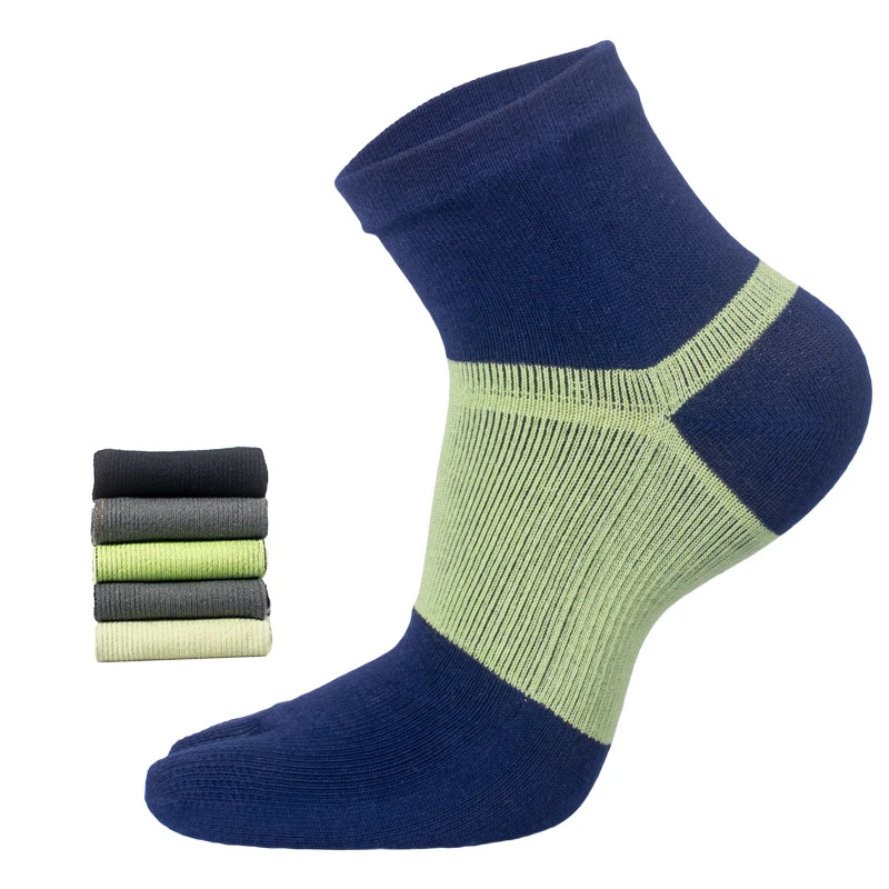 

1 Pair Men Sports Socks Cotton Five-finger Sweat-absorbent Socks Running Separated Deodorant Toes Socks Male MKB017