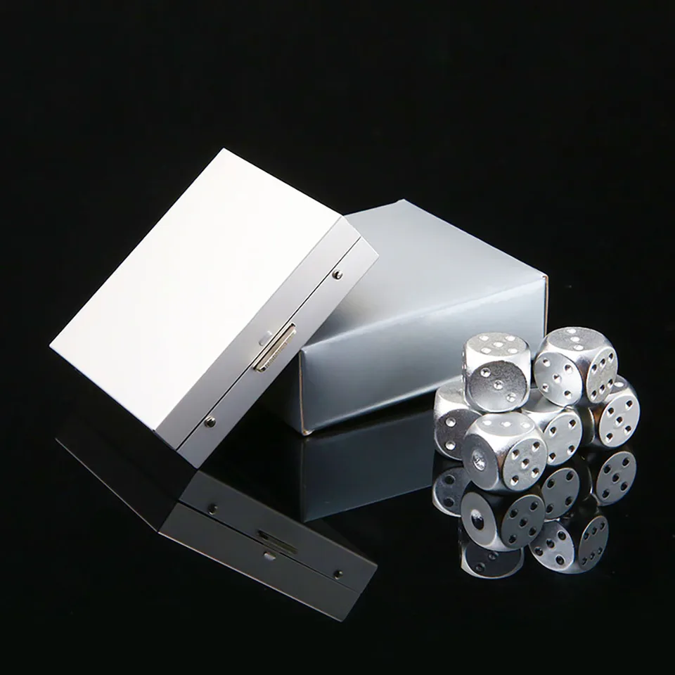 Set poker chips casino con dadi da gioco 300 pz e custodia in alluminio, Set fiches dadi e carte da poker Nero
