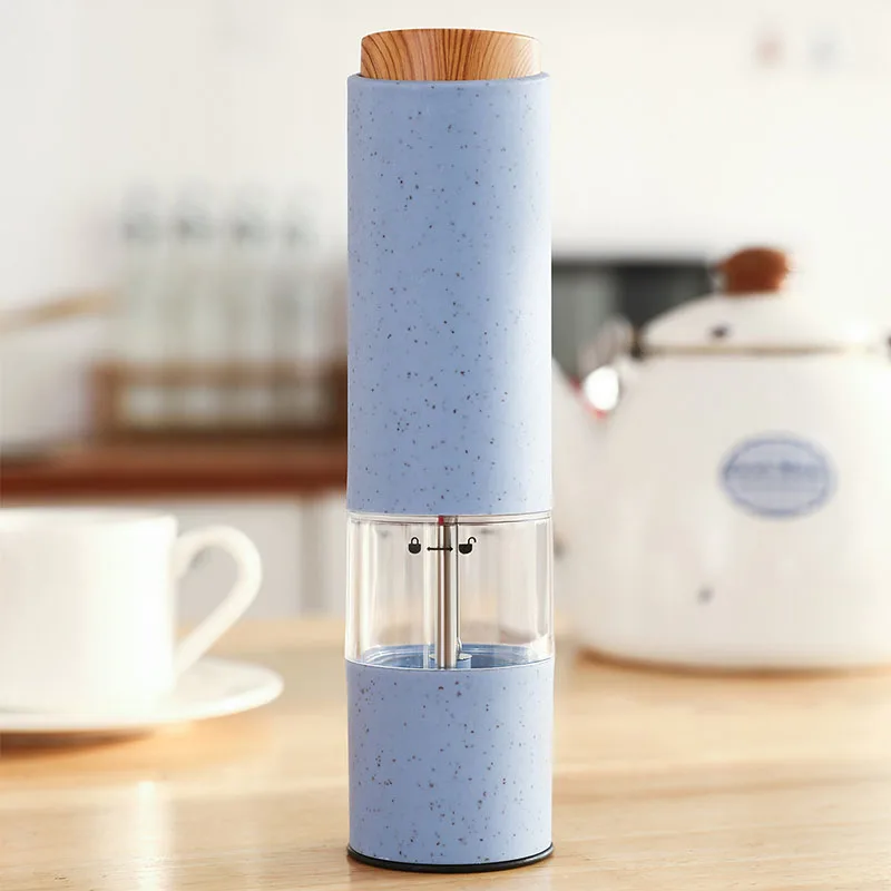 Automatic Salt Pepper Grinder Electric Spice Mill Grinder Seasoning Adjustable Coarseness Kitchen Tools Grinding For Cooking BBQ 4