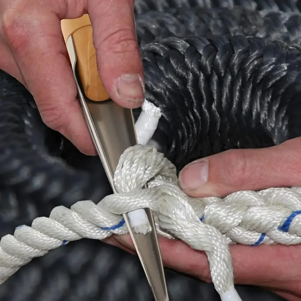 Marine Rope Splicing Spike Rope Splicing Spike With Handle Splicing Tool Steel Wire Rope Splicing Auxiliary Tool