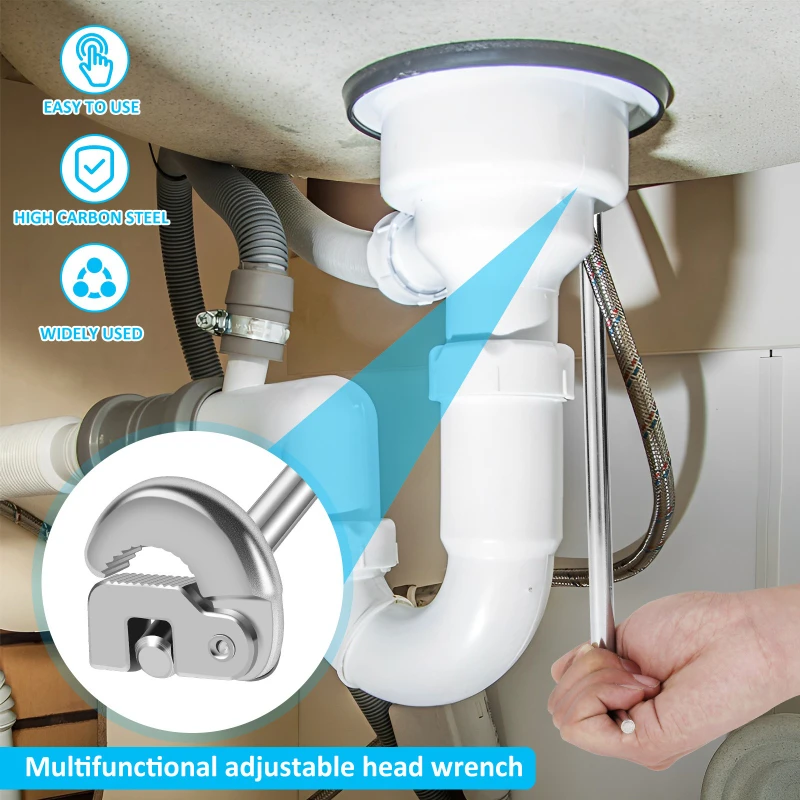 متعددة الوظائف النشاط رئيس بالوعة وجع الساخن الباردة صنبور المياه بالوعة وجع الكربون الصلب الحمام انبوب ماء أدوات التفكيك