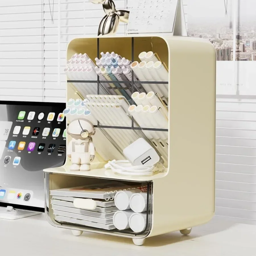 Storage box desk organizer storage organizer bag organizer coin holder pencil case Pencil holder students large capacity desktop stationery storage box office sundries storage shelf desk organizer