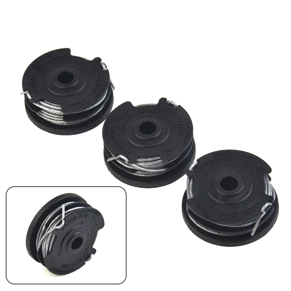Set mit 3 Trimmerfadenrollen für Bosch ART 24 27 30 3036 LI, 1,6 mm Durchmesser, 18 m Länge, für Fortless-Trimmer – Detail 1