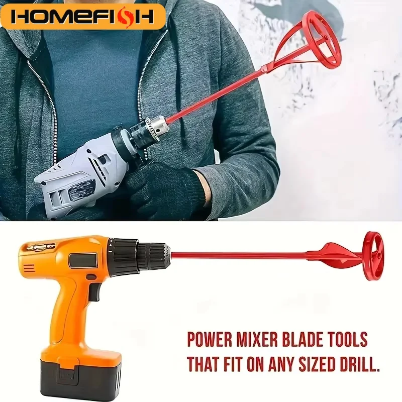 Hexagonal Shaft Gypsum Paint Mixer 1Pc Electric Drill Stirring Paddle Multi-functional Filler Cement Mortar Stirrer