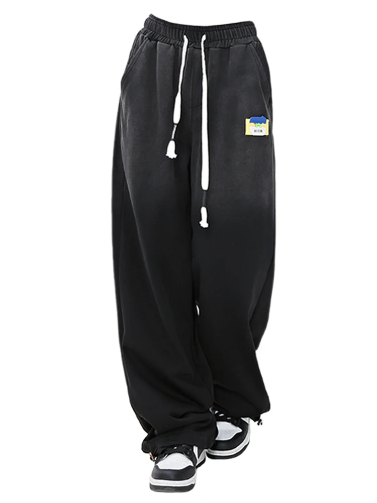 

Women Elastic High Waist Tie Up Sweatpants 2023 New Summer Cozy Pants Gradient Color Female Trousers Simple Casual Streetwear