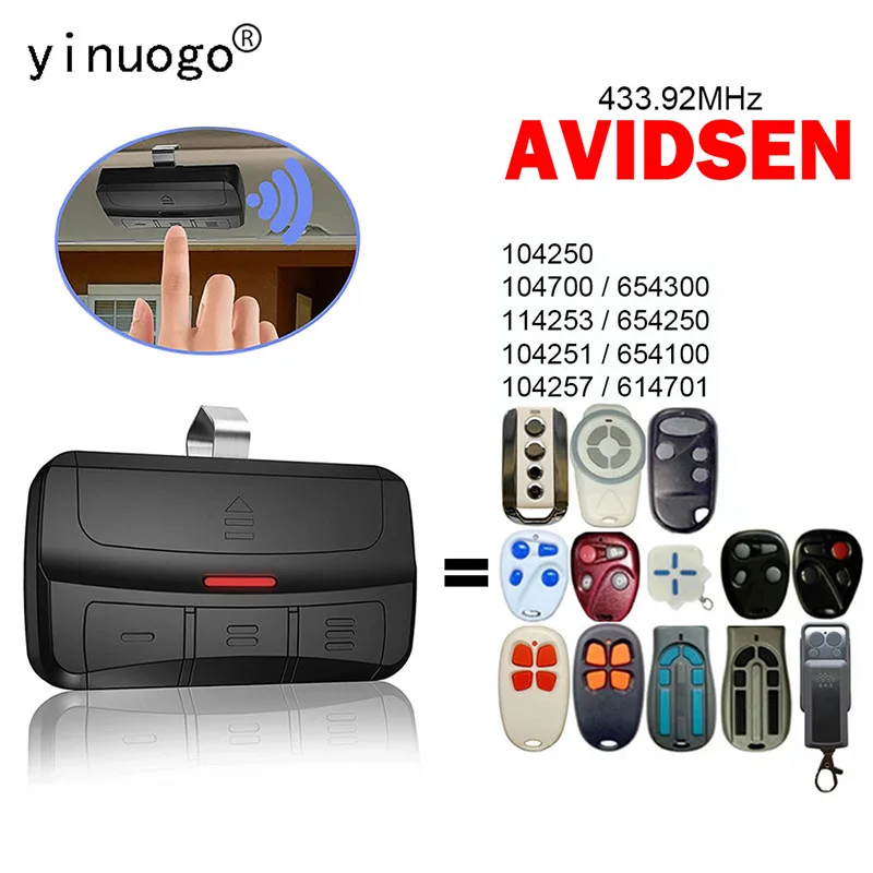 

Для AVIDSEN пульт дистанционного управления 433,92 мГц скользящий код AVIDSEN 104251 114253 104250 104257 654250 гаражная дверь/пульт дистанционного управления воротами