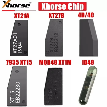 Xhorse VVDI 칩 슈퍼 칩, VVDI2/VVDI 키 툴 칩용 트랜스폰더, XT27B XT27A 4D/4C 7935 XT15MQB48 XT1M ID48 타입, 로트당 10 개