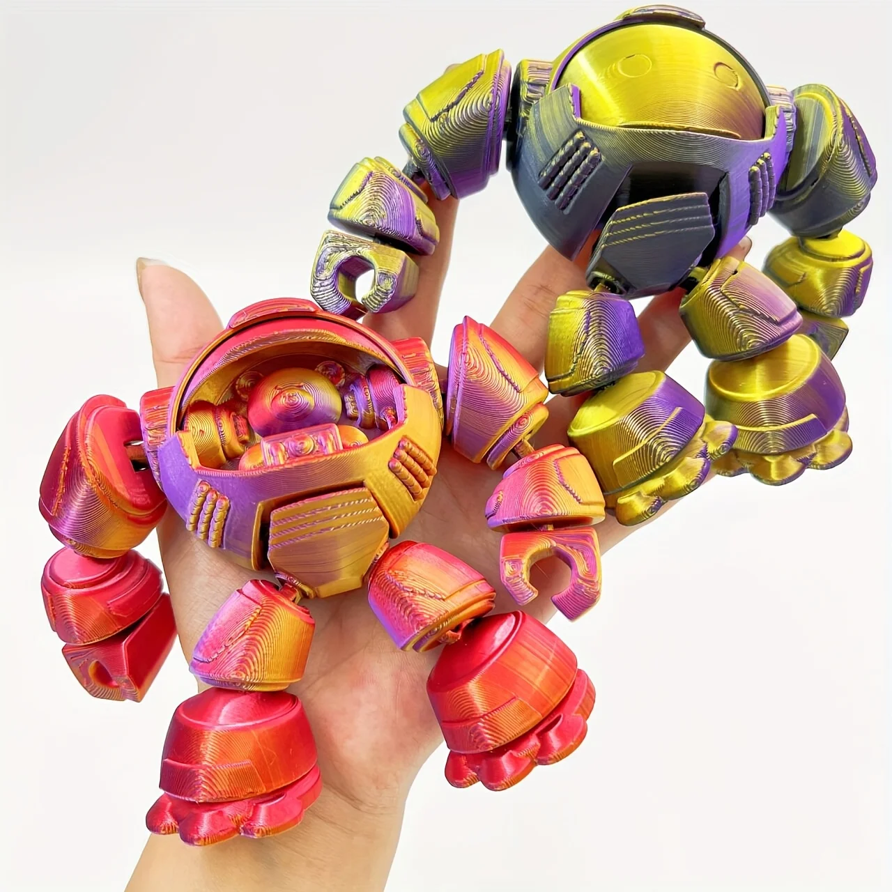 Charming 3D Printed Teddy Bear Robot Statue - Perfect for Home and Office Decor, Party & Christmas Gifts