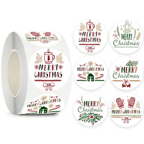 Children's Christmas gift label stickers School teachers commended students reward Self-adhesive Decorative gifts series - Image 39