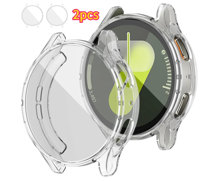 Premium TPU Watch Protector Case - Silicone Bumper Cover with Screen Protection, 1-4pcs Set