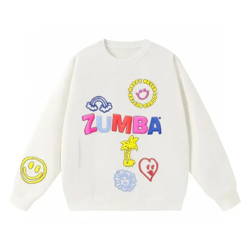 Zumba Autumn Long-sleeved Sweater Polo Shirt Men's and Women's Sports and Fitness Clothing