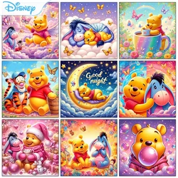 Disney Diamond Painting Winnie The Pooh Cartoon Diamond Mosaic Embroidery 5D DIY Crafts Set Home Decor Gifts Picture Size