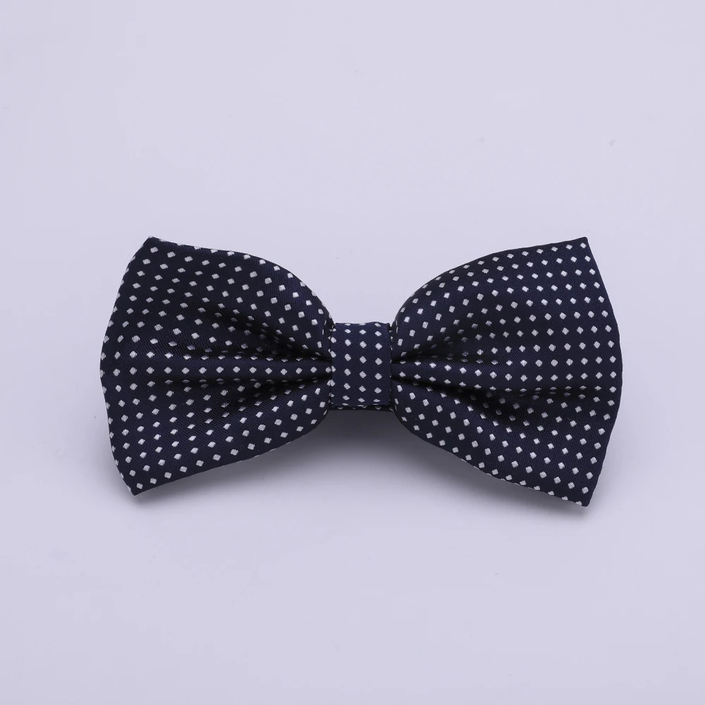 Gepunktete Fliege für Herren, Polka-Dot-Muster in Schwarz, Weiß, Blau, Business-Accessoires, Mode, Hochzeit, Krawatten – Detail 27