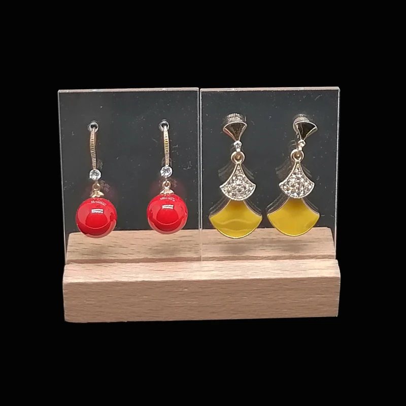 3set Wooden And Acrylic Earring Holders Earring Stand For Jewelry Organizer  Jewelery Jewellery Display Case Earing Showcase Rack - Jewelry Packaging &  Display - AliExpress