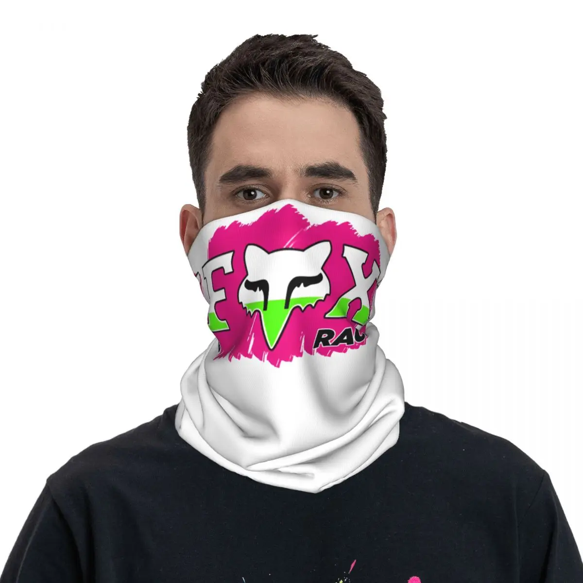 Trending F-Fox Racing Bandana Neck Cover Printed Motor Motocross Face Scarf Multi-use Balaclava Cycling Unisex Adult Washable