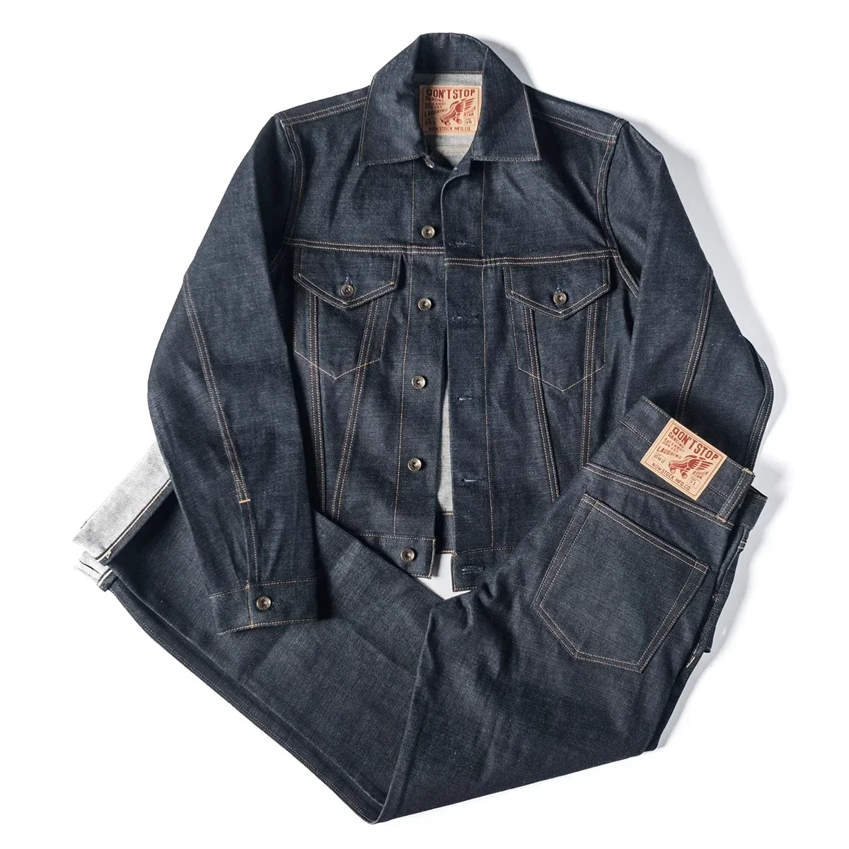 Non Stock Type 3 Selvedge Denim Trucker Jacket Mens Jean Outerwear 557XX 70505 5