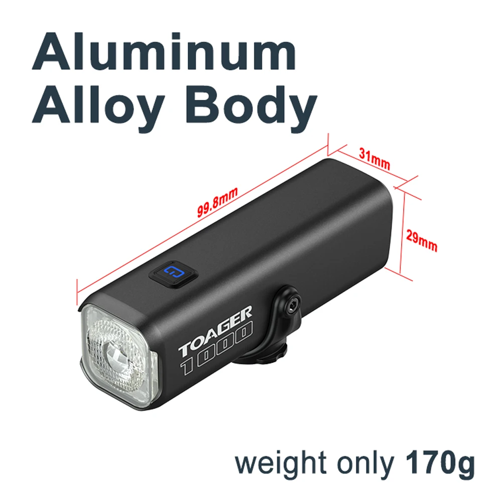 TOAGER  ,  Ʈ,  ׼, C Ÿ  LED 21700, 4500mAh, 1000LM