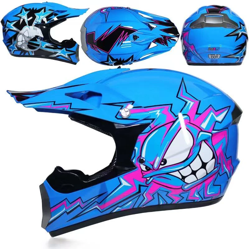 Motorcycle off road helmet, outdoor full helmet, various cool four
