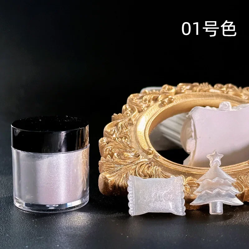 10Color Polarized Epoxy Resin Dye Mica Powder Holographic Neon Shimmer Nails Pearl Pigment Powder Aurora Mica Resin Pigments Kit
