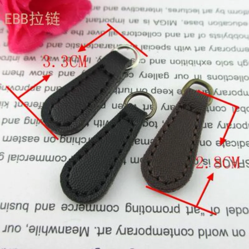 1000 PU Leather Zipper Pull Fixer Replacement for Tab Purse 