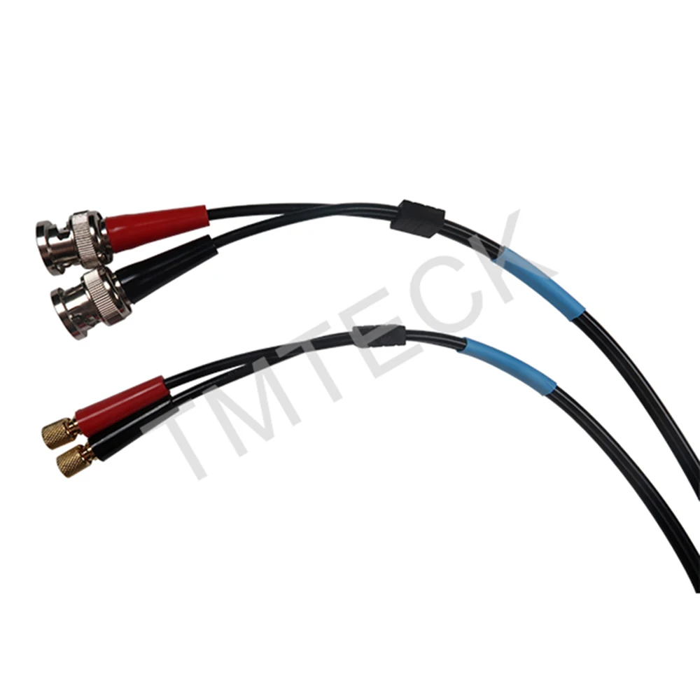 Dual cables Microdot to BNC Industrial coaxial cable