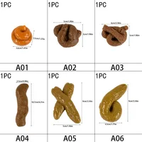 Realistic Shit Safe And Soft Plastic Fake Poop Funny Tricky Toys Pranks Gag Joke Games Party Gift Antistress Gadget Squish Toy 6