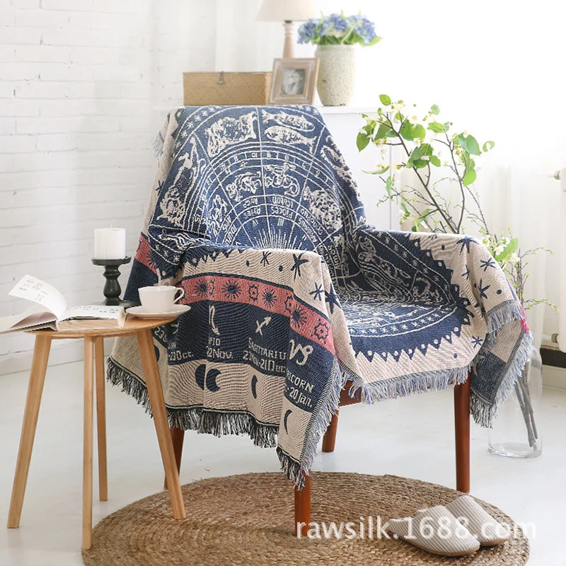 LY-Sofa Blanket Sofa Towel, Retro European Style, Warm Fabric, Sofa Cushion Sofa Cover, Inclusive Single Tapestry Dropshipping 6