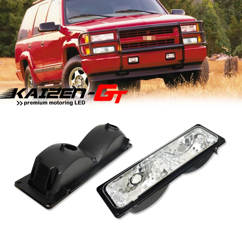 Car Front Bumper Turn Signal Light Cover Housings For Chevrolet C/k 1500 2500 3500,tahoe