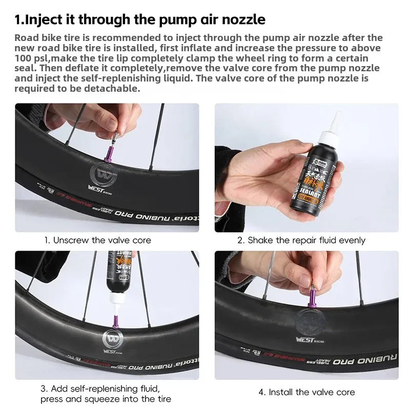 Tire Sealant Puncture Repair Kit And Pump CONTINENTAL FORD TYRE