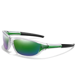 Unisex Polarized Outdoor Sports Sunglasses - Transparent Frame, UV400 Protection (BE7)